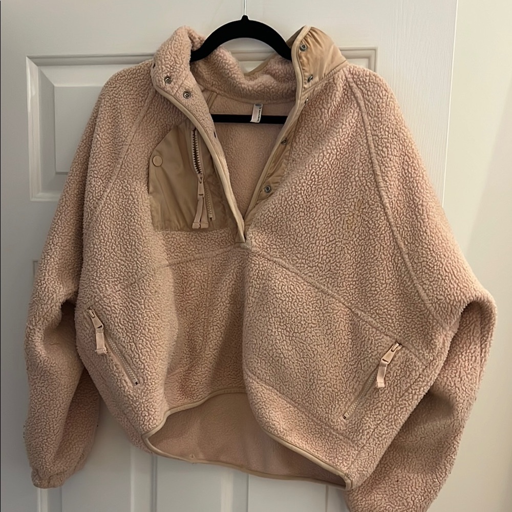 Women's Tan Fleece Jacket